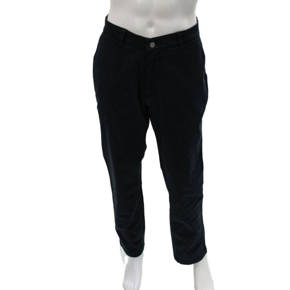 NN07 Mens Black Chino Pants Button Closure 32in Inseam Size 36